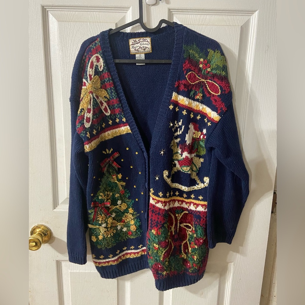 Heirloom Collectibles Navy Knit Sweater